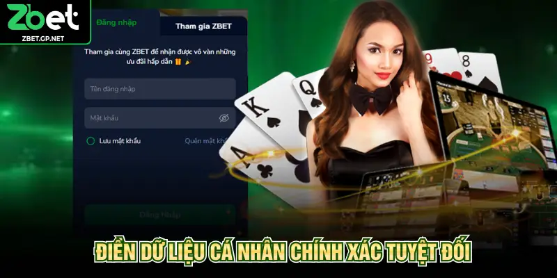 Điền dữ liệu cá nhân chính xác tuyệt đối